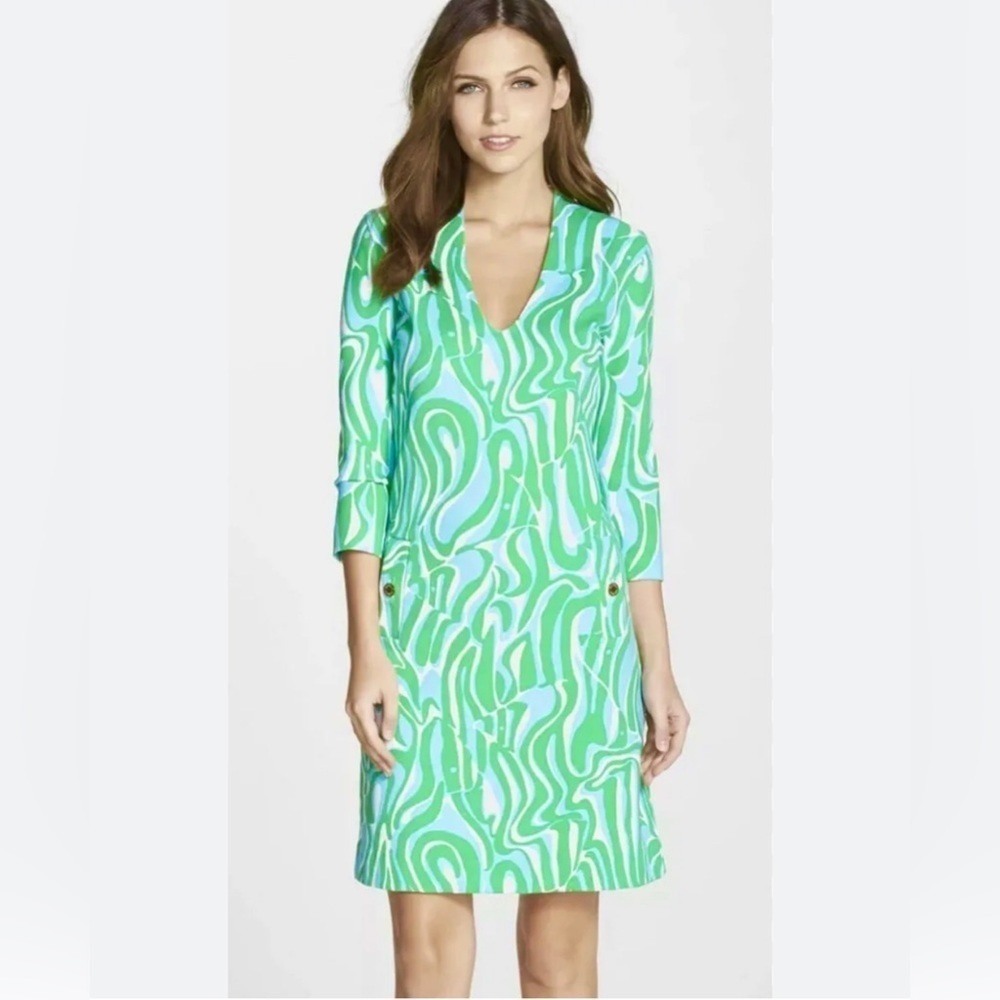 Lilly Pulitzer Charlena Resort White Finders Keepers Shift Dress Size XS